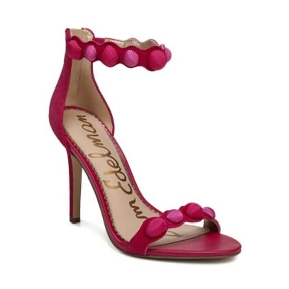 Sam Edelman Women's Addison Suede High-Heel Ankle Strap Sandals